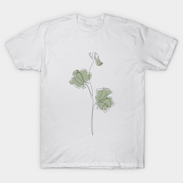 Matcha Sweet Pea T-Shirt by Explicit Design